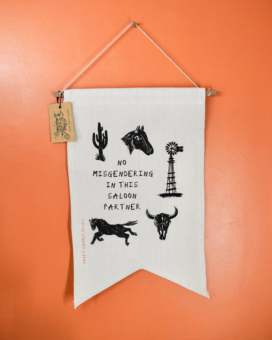 No Misgendering Wall Hanging